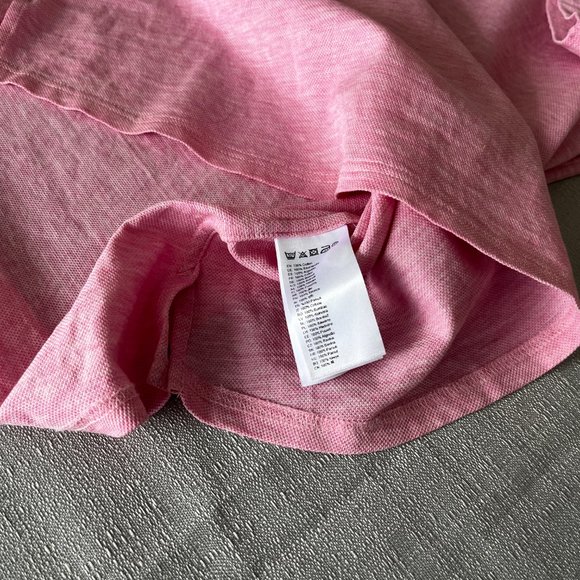 Eton Oxford Pique Contemporary Fit Popover Shirt Pink L - Picture 7 of 15